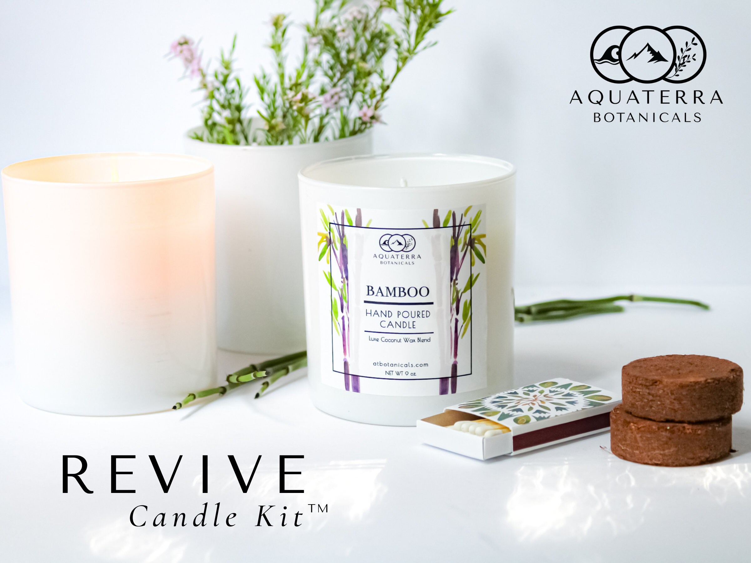 Bamboo Revive Candle Kit™ Reusable Candle Vessel Candle Etsy