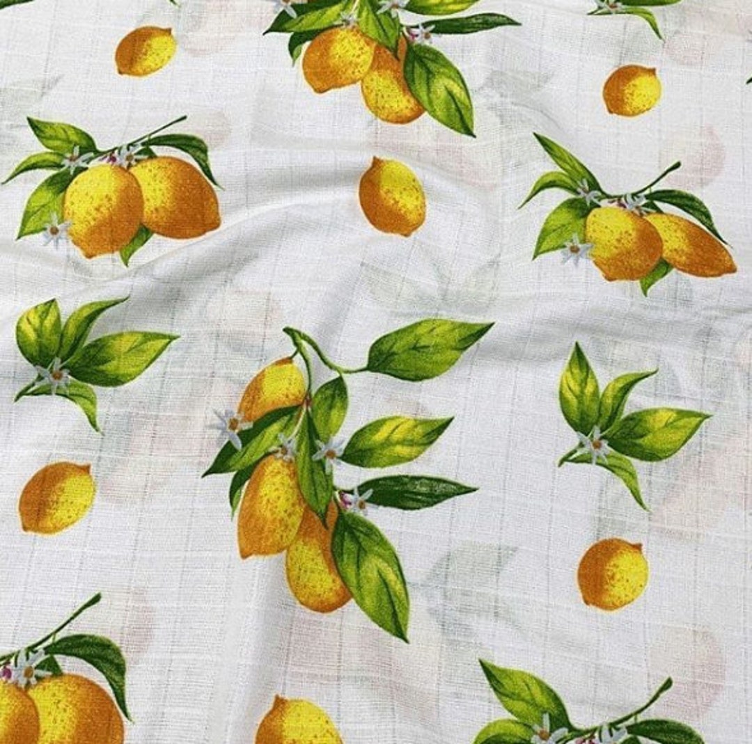 Lemon Muslin Fabric 160cm Muslin by the Yard Muslin Gauze Etsy
