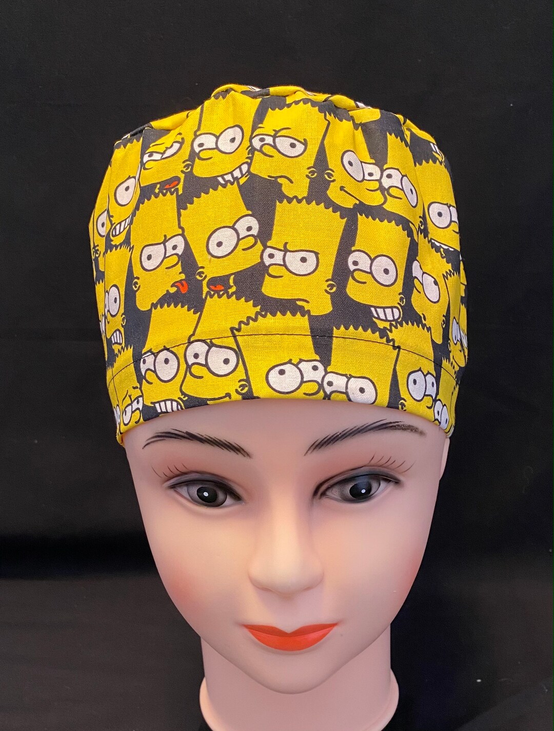 Simpsons Scrub Hats Australia Surgical Cap Scrub Cap Chef Etsy