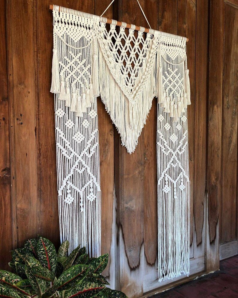 Handmade Macrame Wedding Backdrop Macrame Wall Hanging Etsy