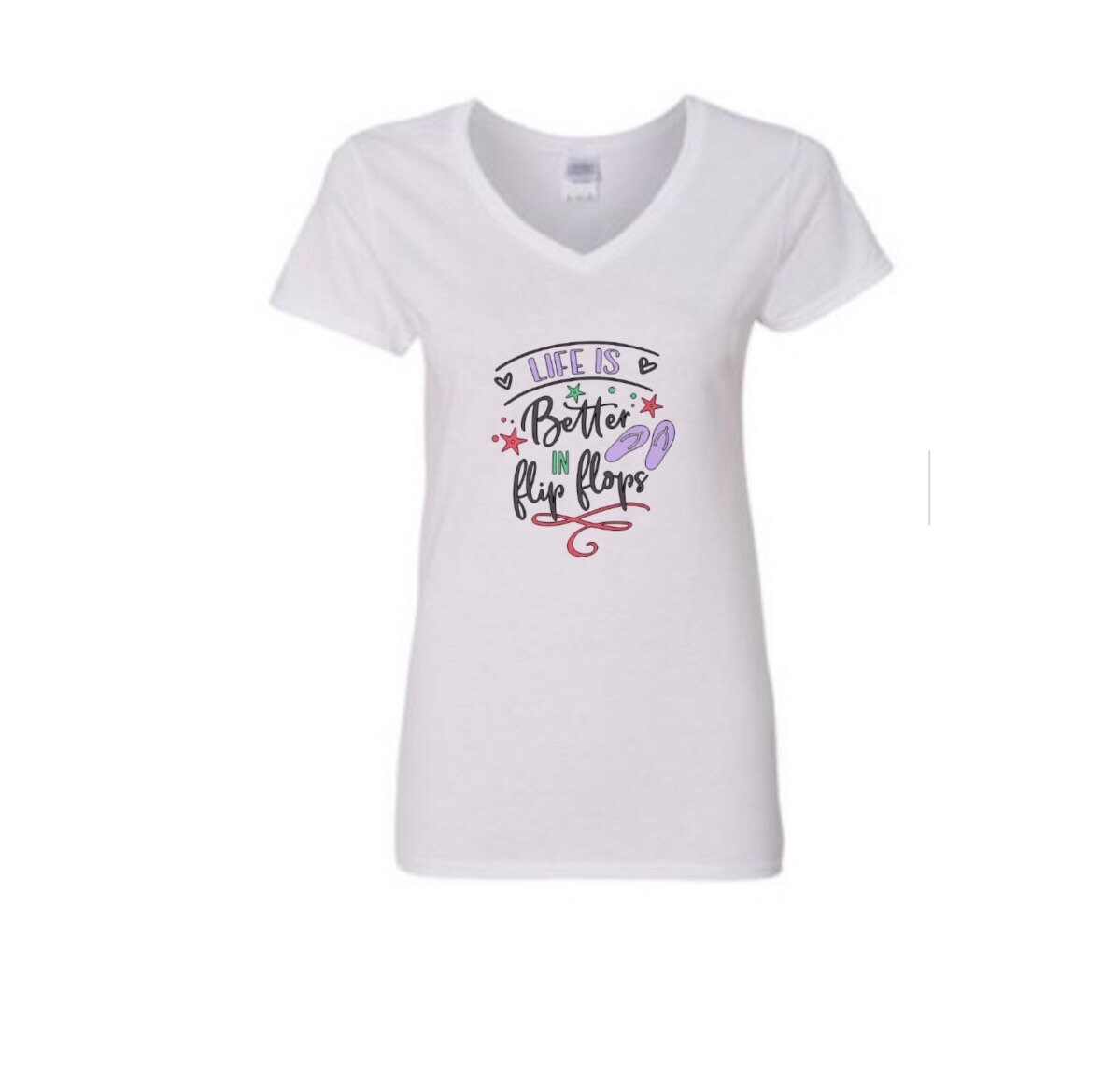 Life is Better in Flip Flops V-Neck T-shirt