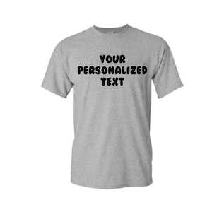 Kundenspezifische personalisierte Rundhals-T-Shirts