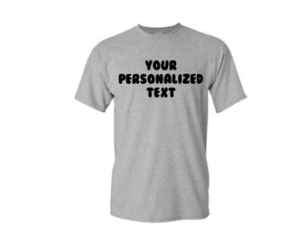 Custom Personalized Crew Neck T-Shirts