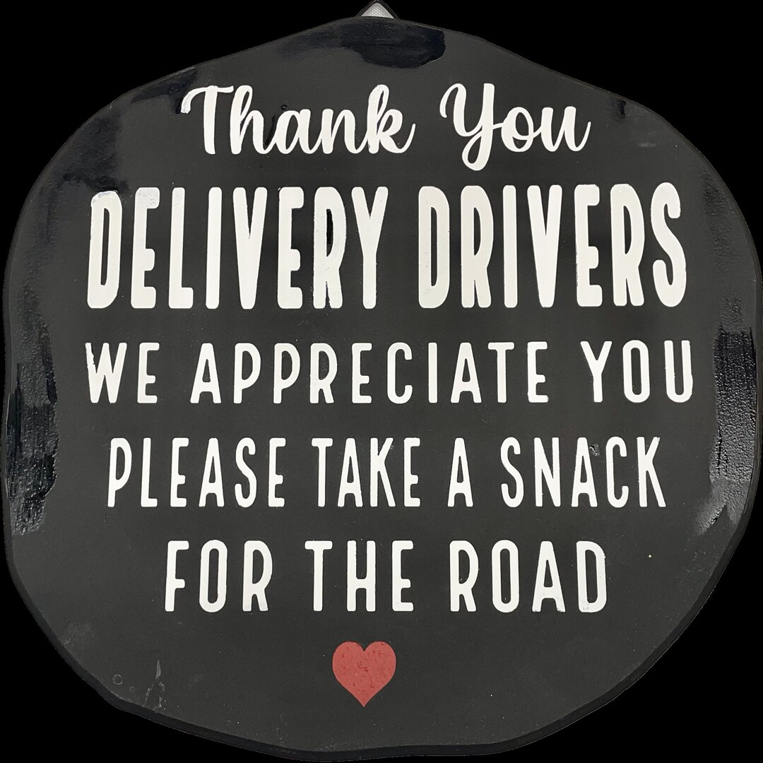 Delivery Driver Door Sign; 12” MDF Welcome Sign; Door Hanger; House ...