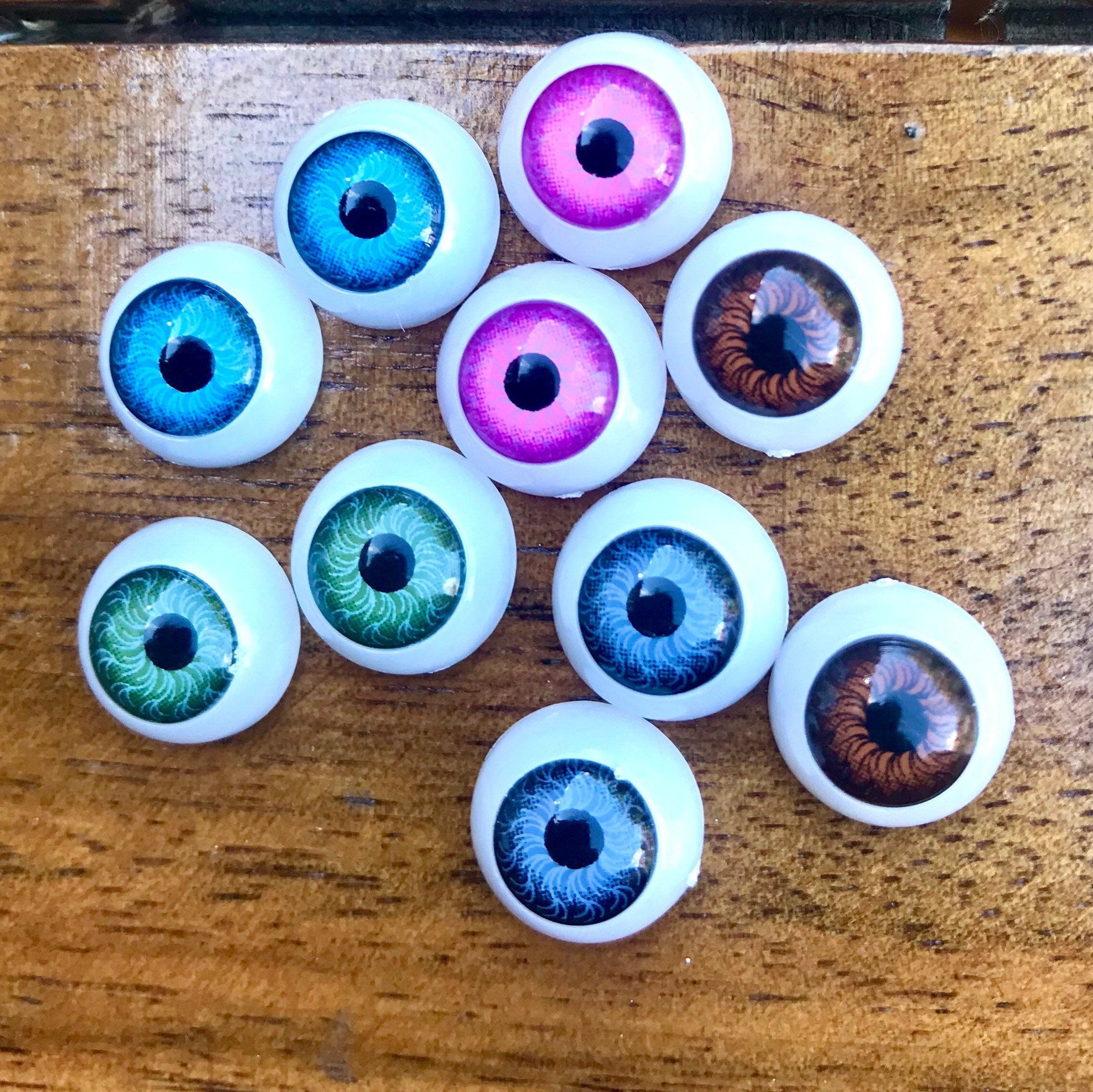 12MM Plastic Doll Eyes 1 Pair Different Colour Options UK Etsy UK
