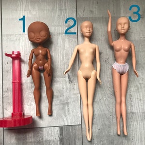 Repaint Ready doll body - OOAK customization /  Face Up or rerooting practice blanks - UK Seller