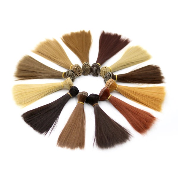 Synthetic Straight Doll Hair for reroot 100x15cm