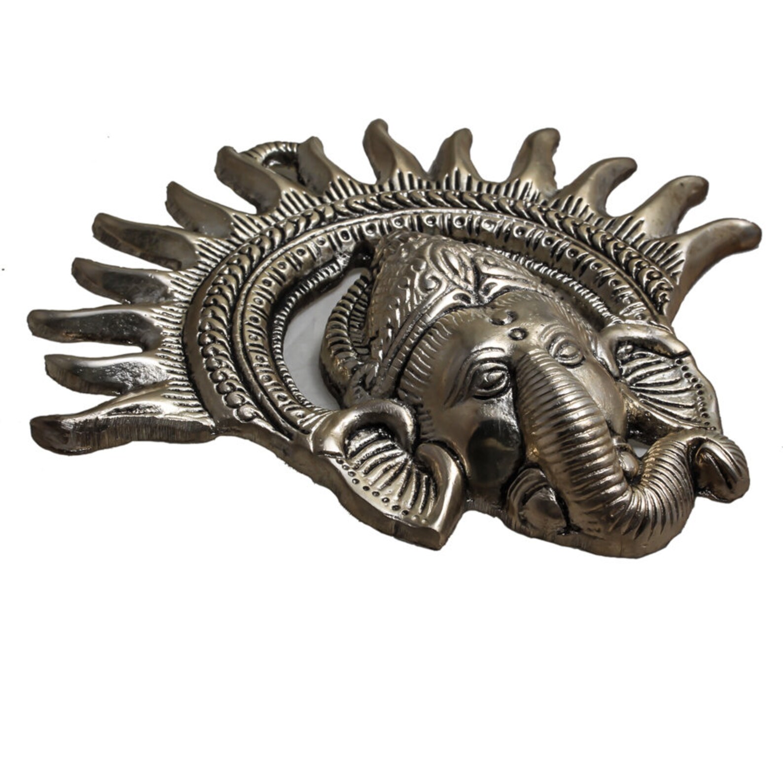 Lord Ganesha Wall Hanging Face Mask for Wall Decorationmetal Etsy