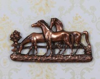 Vintage Copper 3 Horse Wall hanging, Wall ART,  Inspirational ART, Wall Hanging ,Home Decor Office Decor Entryway