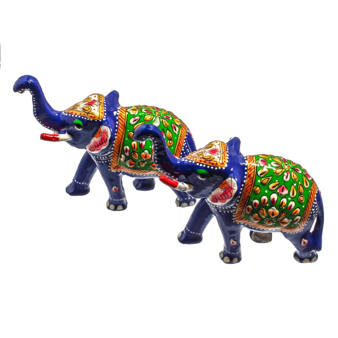 Decorative Indian Elephant in Metal With Traditional Meenakari Etsy