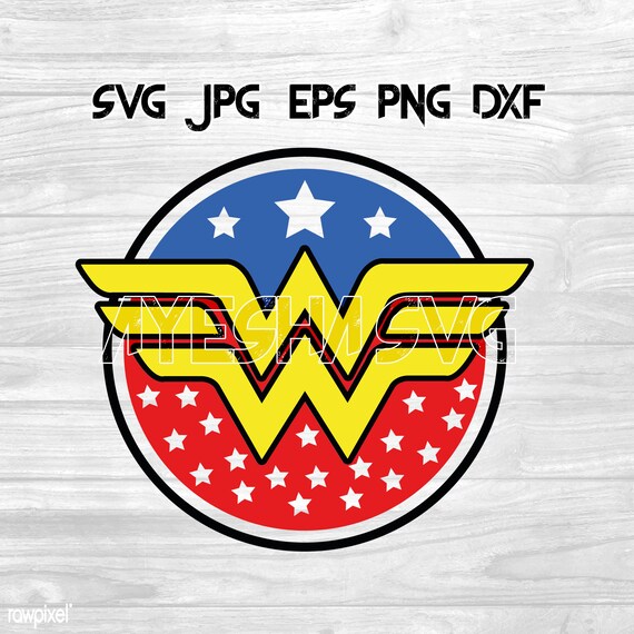 Download Wonder Woman Logo Symbol Layered Svg Dxf Jpg Png Eps Etsy