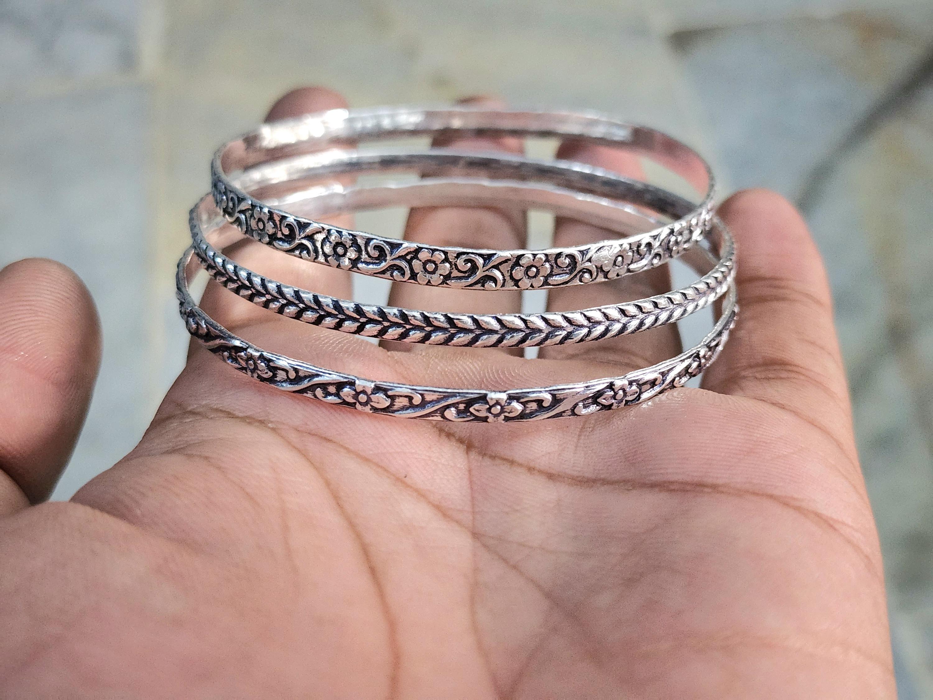 Set of 3 Bangle , 925 Sterling Silver , Set of Bangle , Silver Bracelet , Womens Bangle , Handmade Bangle , Designer Silver Bangles - Etsy Set of 3 Bangle , 925 Sterling Silver , Set of Bangle , Silver Bracelet , Womens Bangle , Handmade Bangle , Designer Silver Bangles - Etsy