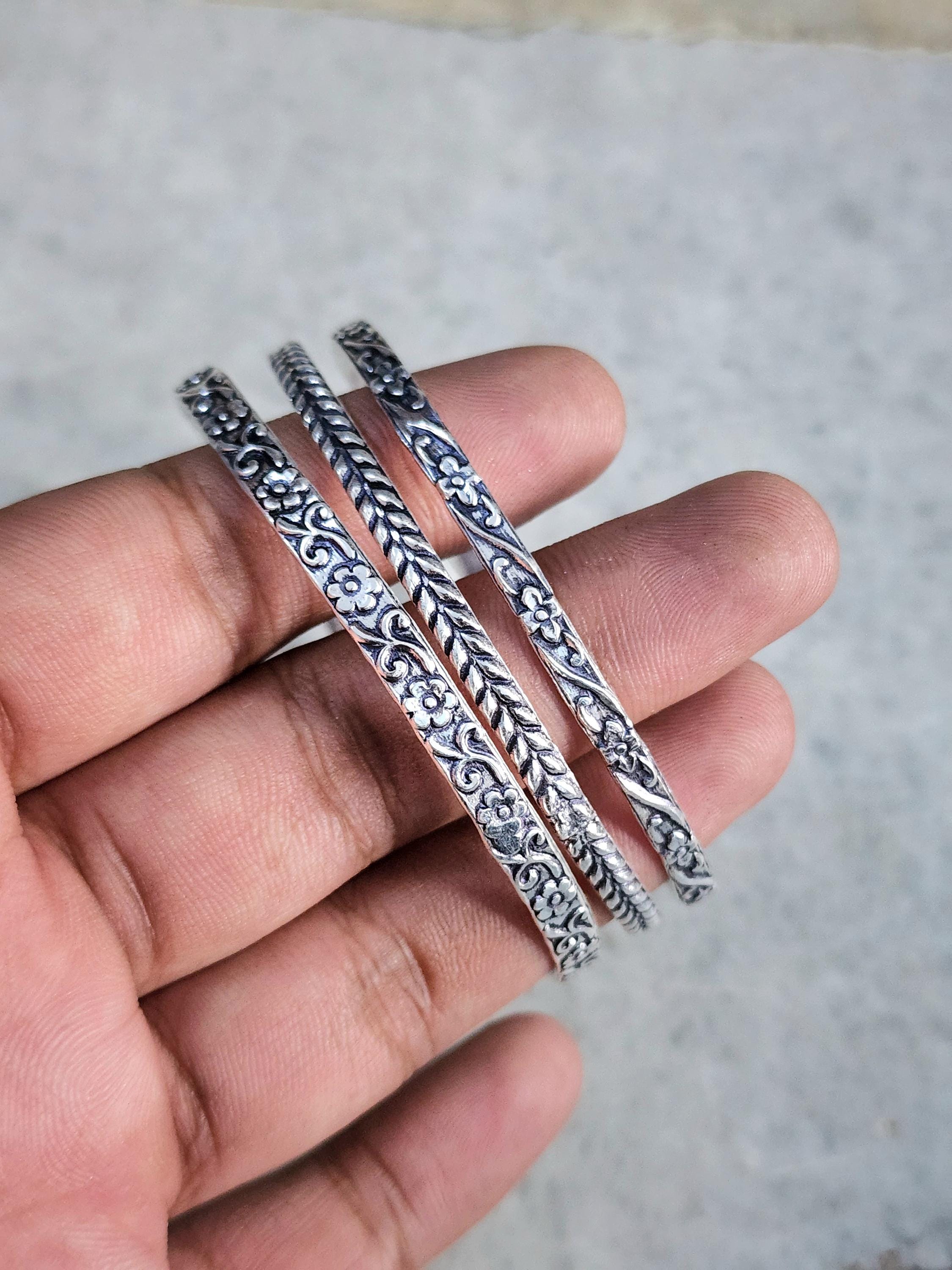 Set of 3 Bangle , 925 Sterling Silver , Set of Bangle , Silver Bracelet , Womens Bangle , Handmade Bangle , Designer Silver Bangles - Etsy Set of 3 Bangle , 925 Sterling Silver , Set of Bangle , Silver Bracelet , Womens Bangle , Handmade Bangle , Designer Silver Bangles - Etsy