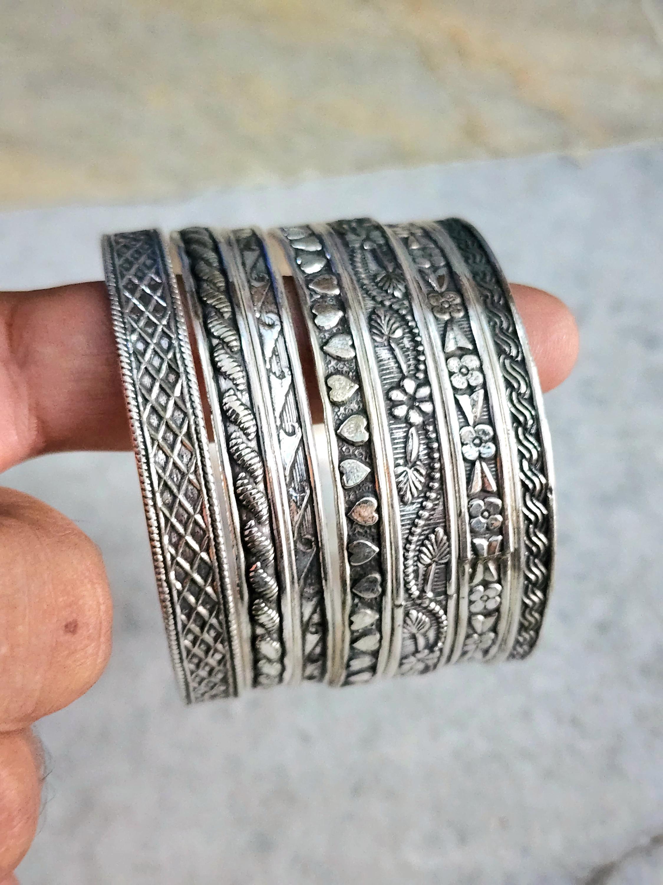 大流行中！ 925 Sterling Silver Bangle/bracelet Handcrafted Work Wear アクセサリー