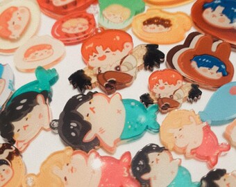 BTS Foodie Bangtan Acryl Schlüsselanhänger