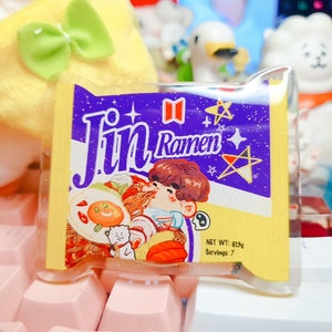 Jin Ramen - BTS Glitter Resin Phone Holder