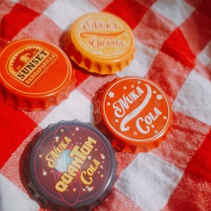Fallout New Vegas Metal Bottle Cap Badges & Sticker