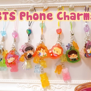 BTS Babies Phone Charms - Name Charms Included. (NEW VERSION)