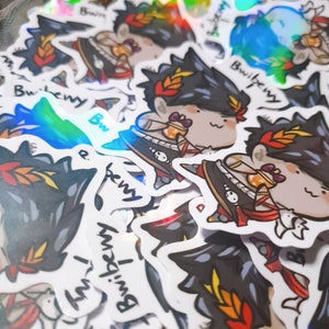 Hades Chibi Gods Holographic Stickers