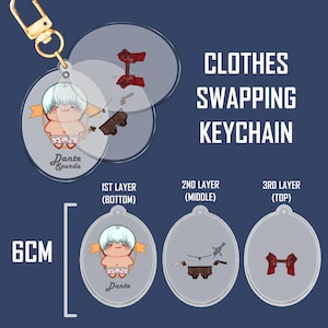Devil May Cry - Dante Dress-up 3 PCs Keychain