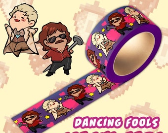 Angel & Demon Dancing Fools Washi Tape