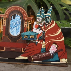 Nine Sols Fengs Double Layered Wooden Standee w/ Lenticular Mirror