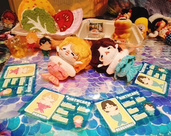 BTS Yoongi Merboongi & Jimin Mermimi 10cm Plush Dolls [Leftover Stock]