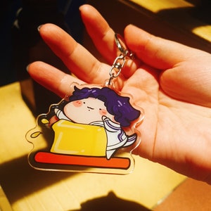 Buttered Kookie - BTS Jungkook Butter Era Chibi Acrylic Keychain