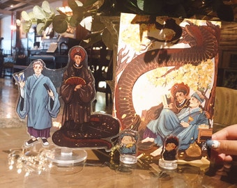 GO The Serpent and the Scribe AU Art Print, Standee and Keychain Collection