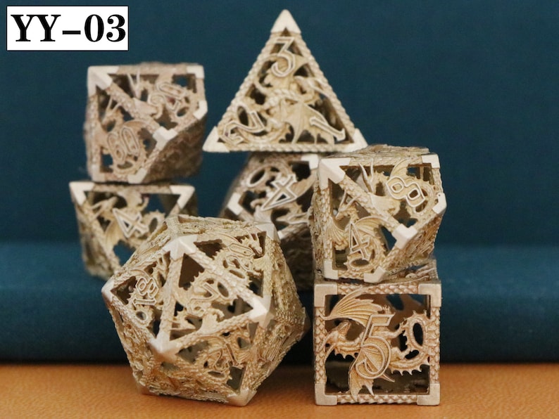 Hollow Dice D/&D Dice |D And D Dice D20 D6 Dice Handmade Dicel Dice Set Dnd Dice Dice Tray RPG Dice Blue Dice Dragon Dice