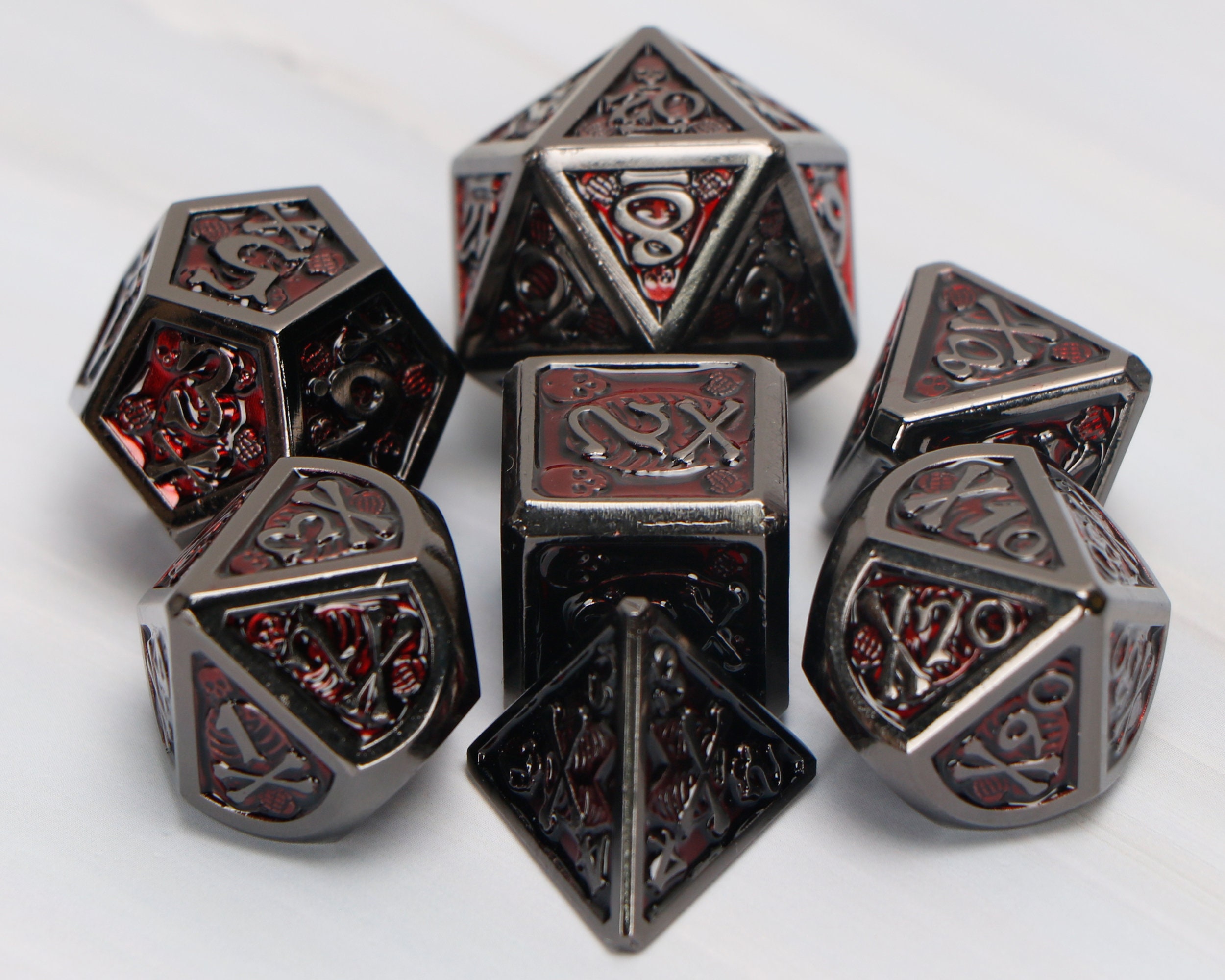 Dnd Dice Retro Metal Dice Dungeons And Dragons RPG Dice Etsy