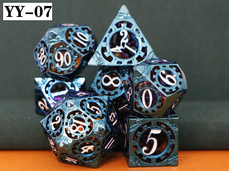 Hollow Dice D/&D Dice |D And D Dice D20 D6 Dice Handmade Dicel Dice Set Dnd Dice Dice Tray RPG Dice Blue Dice Dragon Dice
