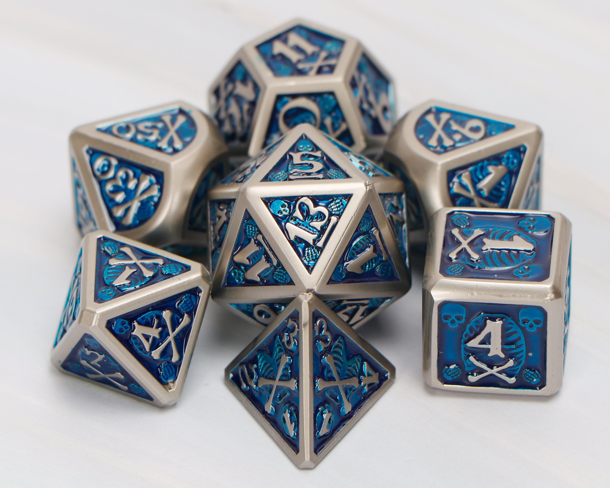 Dnd Dice D&D Dice Set DD Metal Dice Dungeons And Etsy