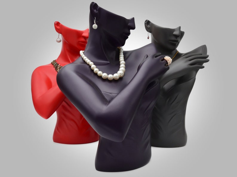 Jewelry Mannequin Mannequin Jewelry Set Displays Resin Etsy