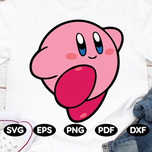 Vector Kirby in Svg Png Dxf Eps Pdf format Instant download | Etsy