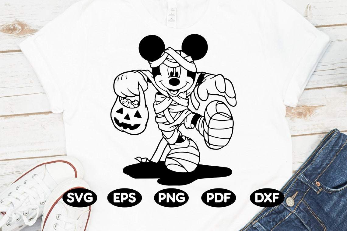 mickey mouse mummy statue