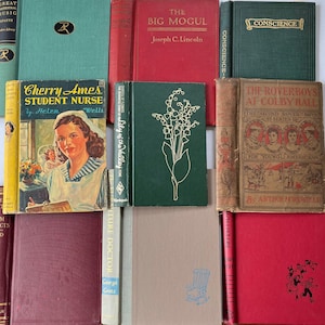 Junk journal kit vintage book cover with 20+ assorted book pages