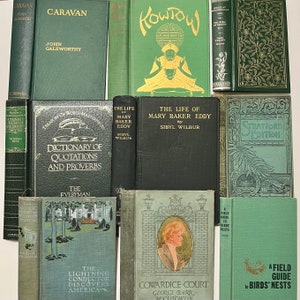 Junk journal kit vintage book cover with 20+ book pages NOT sewn in