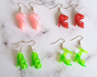 barbie shoe earrings