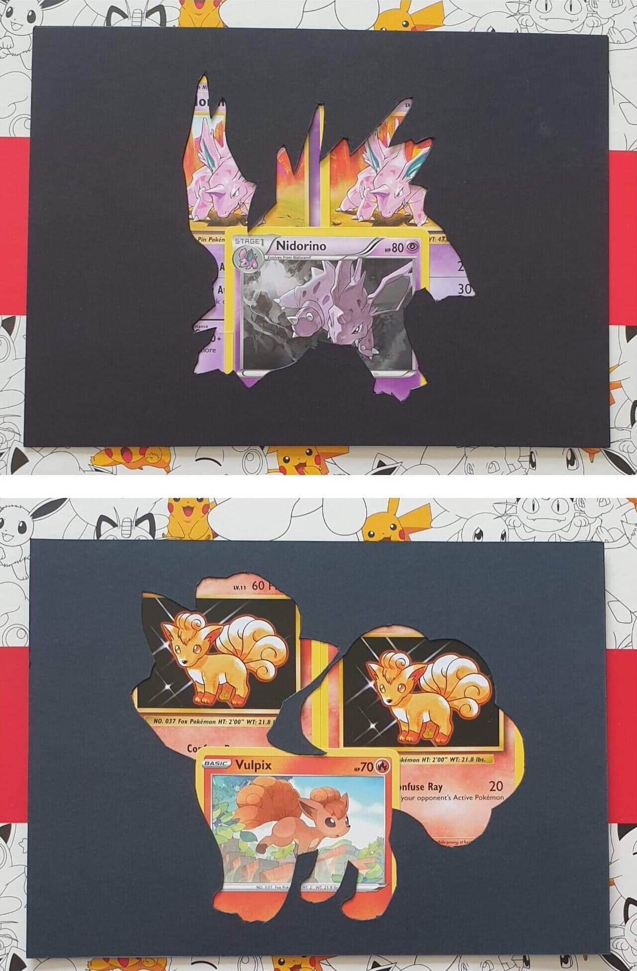 Pokemon Card Silhouette Wall Art Etsy