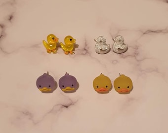 Rubber Duck Stud Earrings