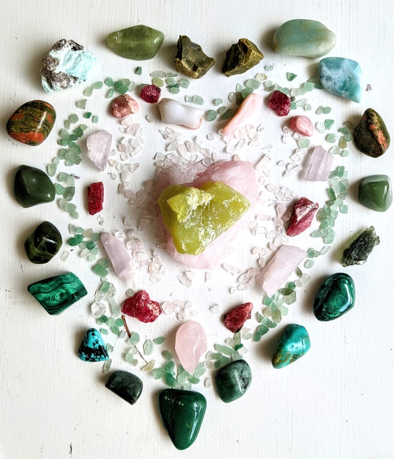 Heart Chakra Distance Crystal Reiki Session Cleanse and - Etsy