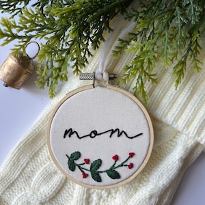 Stocking Tags, Christmas, name tags, handmade, embroidered image 3