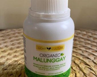 Pure and Authentic Moringa (Malunggay in Filipino) 100 Capsules 500mg per Capsule