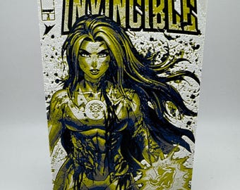 Atom Eve Invincible #2 Cover Themed Sketch 3D Art