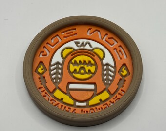 Oga's Cantina Ewok Design 3D Printed Coasters Star Wars Land