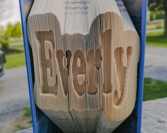 Patrón de plegado de libro personalizado - Nombre