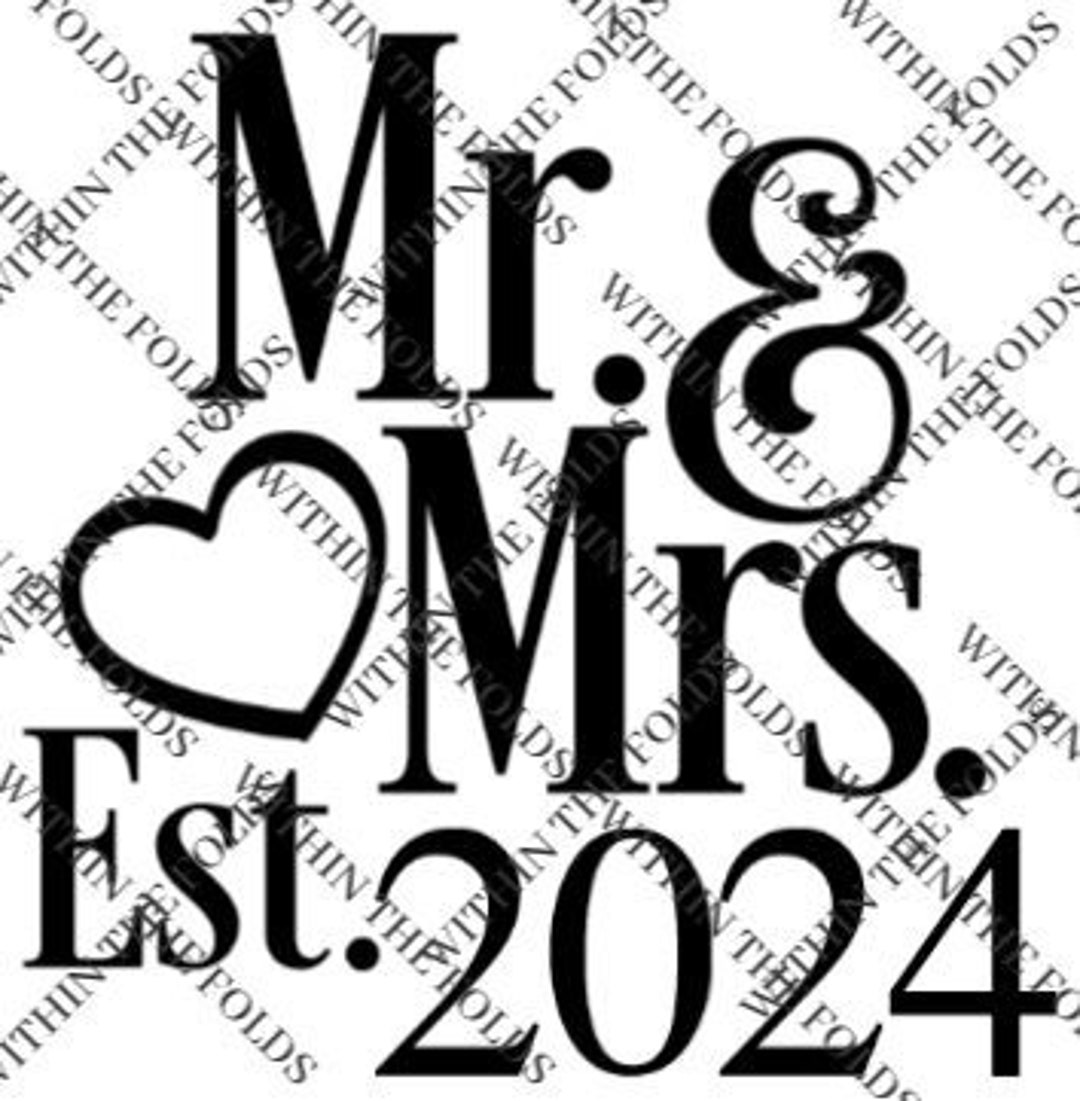 Mr & Mrs 2024 Etsy