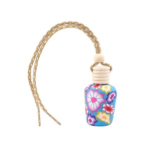 EMARA Ultimate Unique Floral Design Essential Oil Scented Long Lasting Hanging Car Air Freshener, Eliminates Odor, Perfect Gift (Lavender)