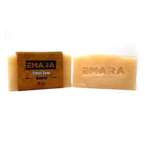 PACK OF 3 Citrus Natural, Neutral, Vegan, Organic Soap, Handmade With Premium Therapeutic Grade Essential Oils, Best For All Skin Types